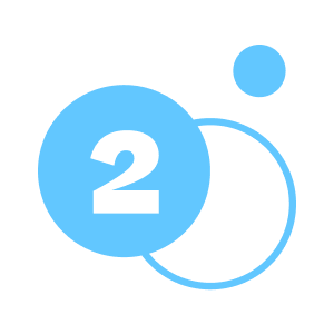 two blue icon